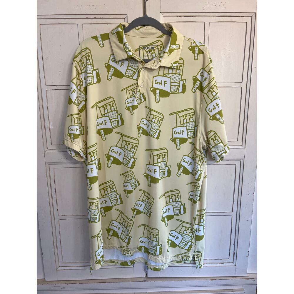 Sosik size XL mens golf polo shirt golf carts